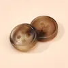 Botones Retro de Resina Color Café con Puntadas Degradadas, Botones de Cuatro Agujeros para Trajes de Negocios, Puños y Decoraciones de Camisas