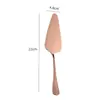 Servidor de Pastel Acero Inoxidable 410 22cm 5 Colores | Borde Dentado Cabeza de 4.8cm | Material Espesado | Mango Ergonómico | Pulido Espejo | Grado Alimenticio | Apto para Lavavajillas | Cubertería Profesional para Restaurante Hotel Panadería Hogar