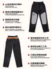 Pantalones casuales gruesos con forro de polar para otoño e invierno, unisex, versátiles, pantalones de pierna ancha que estilizan, a prueba de viento, resistentes al agua, pantalones largos cálidos