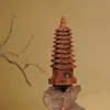 Jujubeira atingida por raio com Torre Wenchang de Nove Andares atingida por raio Ornaments de Madeira para Estudo de Nove Andares Esculpidos Puramente à Mão Entrada