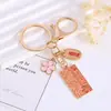 Novo chaveiro com texto inspirador estilo chinês, pingente de liga esmaltada, acessório criativo de alto valor para bolsa, atacado