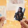 Estuche rígido de PVC para tarjetas B8, álbum de película de doble cara, cubierta protectora periférica para tarjetas pequeñas, tarjeta de 3 pulgadas, cubierta de tarjeta Polaroid goo