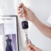 Para Apple Watch 8910 Generación Correa de Reloj Diamante Trébol Pulsera para Apple Watch Metal Cintura
