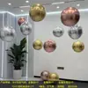 Decoração de balões para evento de loja em novo shopping em 2026, celebração de aniversário de inauguração, bolas suspensas no teto, configuração para transmissão ao vivo