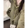 Pijama de Gaze de Algodão Floral Rústico para Mulheres, Novo Estilo Primavera e Outono 2026, Conjunto de Manga Longa e Calça Longa com Acabamento em Renda, Roupa de Casa