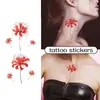 Manjusaka Transfronteiriça Menina Sexy Quente Adesivos de Tatuagem Coloridos À Prova d'Água e Duradouros Tentação Feminina Ins Desejo Puro Flor