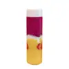 Botella para Té Cold Brew Botella para Yogur de Manivela Tapa Negra Botella Cilíndrica Desechable para Jugos Botella Creativa para Bebidas para Llevar