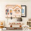 Placa Perfurada Cor Creme Pintura Decorativa para Caixa de Medidor Elétrico, Tampa de Caixa de Energia Crayon Shin-Chan, Prateleira de Armazenamento para Caixa de Interruptores Elétricos