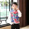 Chaleco de Algodón Floral Grande del Noreste Nongjiale Chaleco Infantil Estilo Étnico Traje Tang Festivo Abrigo Pequeño de Algodón Ropa para Actuación de Baile