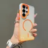 Aplicable para Samsung S26 Ultra Funda Magnética para Teléfono Color Gradiente Colorido s25u Silicona Premium Resistente a Caídas Funda Protectora
