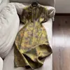 Nuevo Vestido de Seda de Verano 2026 - Seda Genuina, Estilo Chino Jacquard Xiangyunsha Vestido de Manga Corta Venta al por Mayor H05EQ200