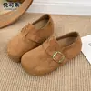 Couro Genuíno Solado Macio Solado Grosso Aumento de Altura Sapatos Birkenstock Femininos Estilo Outono 2026 Birkenstock de Calçar Planos Sapatos Loafer Mocassins