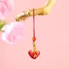 Pulsera Tejida de Cuerda de Cinco Colores del Festival del Bote del Dragón con Nudo de Flor de Durazno, Pulsera Semi-Terminada Hecha a Mano DIY para Niños, Venta al por Mayor de Regalos