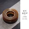 Aquecedor de Chá Estilo Japonês, Aquecedor de Chá em Liga de Alumínio, Bule de Chá com Flor, Aquecedor de Chá com Vela, Fogareiro de Aquecimento, Aquecedor para Hotel Restaurante