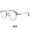 Armazón de gafas retro de metal al por mayor de montura completa, armazón grande poligonal con memoria de Titanio para hombres y mujeres, armazón para gafas de miopía 8001