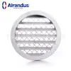 Ventilación exterior de aluminio con rejilla de red, a prueba de lluvia, impermeable, a prueba de insectos, salida de aire, boquilla anular