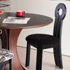 Silla de comedor vintage de madera maciza estilo francés, silla de tocador de diseñador para el hogar de mediados de siglo, silla clave minimalista nórdica