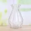 Vaso de Vidrio de Sodio-Calcio Transfronterizo al por Mayor Tarro de Almacenamiento Estilo Geométrico de Moda Decoración de Dormitorio Florero con Impresión de Logotipo