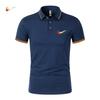 Polo de verano para hombre con diseño transfronterizo, de manga corta, con bloques de color, para jóvenes, para hombre y mujer, informal, deportivo, de manga corta.