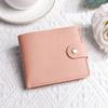Nueva Mini billetera pequeña bolso de mujer monedero corto con botones billetera plata rota bolsa para múltiples tarjetas certificado de comercio exterior