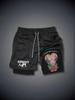 Shorts Deportivos Transfronterizos AliExpress para Hombre de Secado Rápido Transpirables Doble Capa Anti-rozaduras Falsos de Dos Piezas Fitness Running Pantalones Casuales