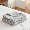 Novo edredom de gaze de três camadas de algodão lavado estilo Cezanne europeu para primavera e verão, lavável à máquina, edredom de ar condicionado, atacado