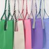Varias Bolsas Tote de Punto, Bolsas de Regalo, Bolsas para Estudiantes, Bolsas de Punto, Bolsos de Mano, Gran Capacidad, Bloque de Color