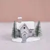 Mini Árbol de Navidad Cedro Mesa Pequeño Papá Noel Decoraciones Creativas para Ventana Adornos de Reno Muñeco de Nieve Regalos