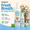 Spray de Limpeza Bucal Kineshinex para Pets, Gatos e Cachorros, Limpeza Geral dos Dentes e Hálito Fresco, Produtos de Cuidado Diário