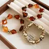 Accesorio de Vacaciones: Pulsera Multicolor de Cuentas de Cristal y Perlas de Arroz de Múltiples Capas, Joyería de Mano Bohemia Lujosa y de Alta Gama