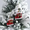 Adornos navideños de plástico, medias navideñas, muletas, colgantes, pequeños adornos para árboles de Navidad.