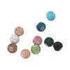 Nuevo Bolígrafo Usable Margarita de Perlas Diamante Completo de 16 mm Cuentas de Agujero Recto de Bola de Diamante de Cerámica Suave Accesorios para Llavero Collar DIY