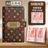Nuevo Modelo 2026 Libro de Ahorro de Efectivo Vintage con Candado de Contraseña, Puede Guardar Efectivo, Organizador de Dinero de Gran Capacidad, Cartera A6