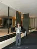 ShisanxingKAPOKNova Coleção Outono Início Estilo Old Money Casual Elegante Calça Reta Drapeada 763002