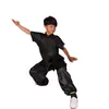 Ropa de Tai Chi de Manga Corta Ropa de Entrenamiento Ropa de Entrenamiento de Wushu para Niños Ropa de Rendimiento Ropa China de Tai Chi y Wushu para Hombres y Mujeres