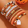 Pulsera de Arcilla Polimérica Apilable de Halloween Amazon Más Vendida Pulsera de Cuentas 2026 Pulsera de Nuevo Estilo Joyería de Mano Divertida y Peculiar