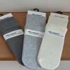 Nanye Nuevos Calcetines para Mujer Otoño e Invierno Calcetines de Lana Color Sólido Deportivos Elásticos Sin Costuras Color Sólido de Media Pantorrilla Slouch para Mujer
