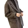 Nuevo Abrigo de Cachemira Doble Faz para Mujer Otoño e Invierno 2026, Traje de Cuadros Británico Petite, Chaqueta Casual Fina de Lana