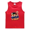 Chaleco de Bombero Infantil de Verano Algodón Casual Camiseta Interior Absorbente de Sudor Color Caramelo Sin Mangas para Niños Pequeños