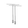 Llave de vaso tipo T, llave hexagonal de 6-14 mm, llave extendida con recubrimiento de goma, herramienta de reparación para automóviles y motocicletas