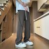 Pantalones de seda helada Vibe High Street Dosing para hombre, de verano, finos, estilo americano, de marca de moda, pantalones de grúa maderera, pantalones casuales rectos