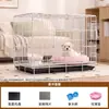 Jaula para Perros Teddy Especial para el Hogar Casa de Metal para Perros Tipo Plegable Espacio Grande Interior Jaula para Perros Medianos y Pequeños Jaula Valla para Mascotas