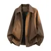 Nuevo conjunto de dos piezas de moda otoñal para hombre, chaqueta bomber con cuello alto, traje para hombre con un estilo de chaqueta de béisbol casual y relajado