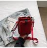 Bolsa Cuadrada Pequeña de Nailon con Cordón Casual Estilo Coreano para Mujer 2025 Nuevo Estilo Simple Portátil Cruzada Bolsa para Teléfono Móvil Versátil Bolsa para Viajero