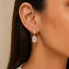 Amazon populares aretes de bola simples europeos y americanos para mujer aretes largos esféricos personalizados de moda geométrica nicho combinables