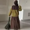 Conjunto de suéter de tricô casual para meninas, primavera e outono, novo estilo 2026, para crianças mais velhas, conjunto de duas peças estiloso e versátil para o final do outono