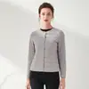 Chaqueta Corta Ligera de Plumas para Mujer Estilo 2026 con Cuello Redondo, Forro de Plumas de Pato Blanco, Abrigo Versátil de Moda Coreana Transfronterizo