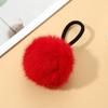 Otoño e Invierno Gorro de Felpa Color Caramelo Pompon de Pelo Cuerda para el Cabello Popular Coreana Niña Banda Elástica Anillo para el Cabello Accesorios para el Cabello Piel Sintética