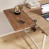 Placa de extensão de mesa para escritório, sem necessidade de furar, painel de mesa extensível, suporte de braço dobrável, bandeja de teclado expansível