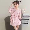 Bata de Baño para Niños Absorbente Ropa para el Hogar Portátil Toalla de Baño Grande Cálida Otoño e Invierno Suave Agradable a la Piel Ropa para el Hogar Bata de Baño para Hombre y Mujer Linda